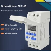 Công tắc hẹn giờ điện tử THC 15A - Timer hẹn giờ điện tử đóng ngắt tiếp điểm nguội