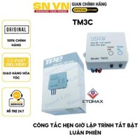 Công tắc hẹn giờ lập trình bật tắt luân phiên TM3C. Khoảng thời gian cài đặt: 2s-24h
