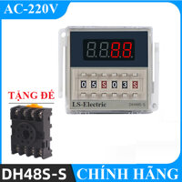 công tắc hẹn giờ Rơ Le Thời Gian DH48S-S  LS-Electric Tặng Kèm Đế HÀNG CHÍNH HÃNG cong tac hen gio o cam hen gio