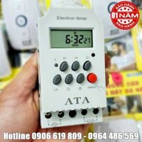 Công tắc hẹn giờ tự động công suất lớn ATA (28 lần bật/tắt)(có pin lưu trữ)