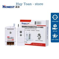 Công tắc Honest HT-9220KG bộ điều khiển từ xa 1000m mẫu mới 2022 nút bấm to có học lệnh