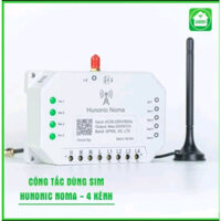 Công tắc Hunonic Noma 4CH – Điều khiển mọi thiết bị từ xa qua điện thoại dùng sim