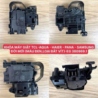 Công tắc khóa cửa máy giặt AQUA  ĐỜI MỚI màu đen ,loại bắt vít  EG 380869.1