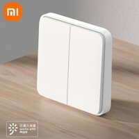 Công tắc không dây thông minh Xiaomi Phím đôi Không xoay Độ bền lâu Miễn phí Đặt phản hồi nhanh Điều khiển từ xa cho ứng dụng Mijia Mi Home