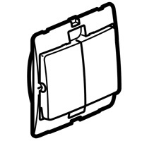 Công tắc Legrand, đôi 2 chiều màu xám đậm Mallia | 283403