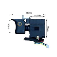 Công Tắc Máy Khoan Pin 3 Chức Năng Mã 2-26 Các Hãng Makita, Hukan, Hitachi, Bosch, Drama