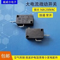 Công tắc micro dòng điện cao cho nồi chiên không khí, lò vi sóng, nồi cơm điện và các phụ kiện thiết bị nhỏ khác, tiếp điểm bạc, nút nhấn 16A [yfs]