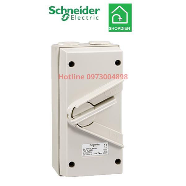 Công tắc ngắt điện phòng thấm nước Schneider WHD63_GY