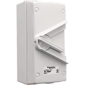 Công tắc ngắt điện phòng thấm nước Schneider WHD63_GY