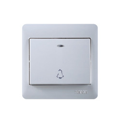 Công tắc nút nhấn chuông có đèn LED mặt vuông Simon Series 50 56301BD