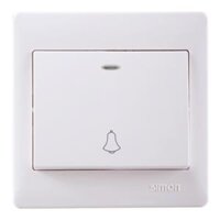 Công tắc nút nhấn chuông có đèn LED mặt vuông Simon Series 50 56301BD