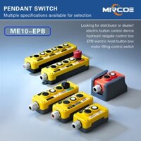 Công tắc nút nhấn công nghiệp chống nước MIRCOE Dừng khẩn cấp cho cần cẩu điện Trạm điều khiển mặt dây chuyền Công tắc điều khiển từ xa