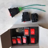 Công Tắc Nút Nhấn Công Tắc Nhỏ 140-1 Rocker Công Tắc Dây Điện Ô Tô Sừng Điện Mini Rocker Cắm