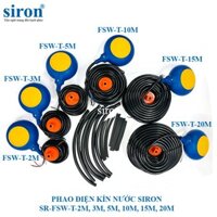 Công tắc phao điện kín nước chống cạn và chống tràn Siron cáp 2m, 3m, 5m Sr-FSW-T