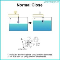 Công tắc phao đôi YIN cho bể chứa chất lỏng 6 kích thước Bộ cảm biến mực nước bể bơi Công tắc phao bằng thép không gỉ cho dòng chảy bể bơi