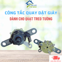 Công Tắc Quay Giật Giây Dành Cho Quạt Treo Tường Màu Đen Chân Dài 6 Cm, Công Tắc Giật Dây Quạt Treo Tường Hàng Chuẩn