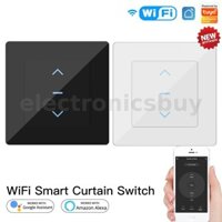Công tắc rèm thông minh WiFi Thiết kế cảm ứng cho rèm và rèm lăn có động cơ hoạt động với ứng dụng Cuộc sống thông minh Tuya Alexa Google