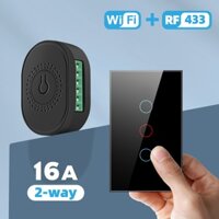 Công tắc SMATRUL đèn tường wifi không dây 16A RF443 thông minh mạch mô-đun 2 chiều cho Google Home Alexa Tmall Genie