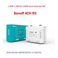 công tắc sonoff 4CH R3 - bộ điều khiển từ xa thông minh - hẹn giờ tắt mở thiết bị bằng điện thoại di động