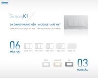 Công tắc thẻ từ 16A (Sợi đốt), 10A (Đèn LED), 6A (Động cơ)(Sâm panh) Simon K1 K1601-46