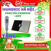 Công Tắc Thông Minh Bluetooth Mesh Hunonic Premium Mặt Kính Lõm Viền Nhôm Cao Cấp