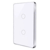 Công tắc thông minh cảm ứng 2 nút viền kim loại SmartZ WZ1