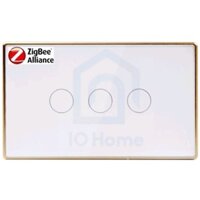 Công tắc thông minh cao cấp Suntec, Tuya viền nhôm Zigbee 3.0 mặt kính 2.5D từ 1-4 nút