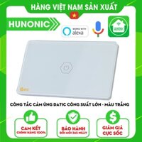 Công Tắc Thông Minh DATIC  1 Nút Trắng Dùng Cho Điều Hòa, Bình Nóng Lạnh, Máy Bơm...│Hẹn giờ tự động, điều khiển từ xa .