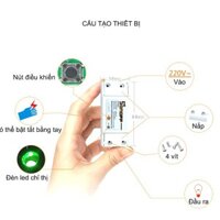 Công tắc thông minh điều khiển từ xa bằng smartphone kiêm hẹn giờ kết nối Wifi