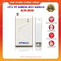 Công tắc từ gắn cửa KOMAX KM-D20, Sử dụng cho KM-999GSM, KM-G20, KM-G30, 5A-F10 và hệ thống chống trộm dùng sóng 433 Mhz