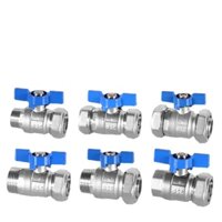 Công tắc van bi ống nhựa nhôm 4 / 6 điểm Máy nước nóng năng lượng mặt trời Van đồng Thích hợp cho 1216 / 1418 / 2025 / 2632 [XHY]
