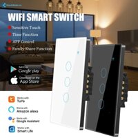 Công tắc wifi 1/2/3/4 gang tuya công tắc cảm ứng thông minh công tắc điều khiển từ xa wifi cho ánh sáng không cần công tắc trung tính hỗ trợ điều khiển wi-fi