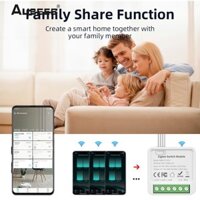 Công tắc Wifi 2 chiều Tuya Mini DIY Công tắc đèn LED hỗ trợ ứng dụng Smart Life hoạt động với Google Home Alexa Điều khiển bằng giọng nói 【searson】