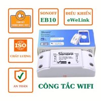 Công tắc WiFi thông minh Sonoff Basic EB10, Điều khiển từ xa qua app eWeLink Input 90-250V 50/60Hz 10A