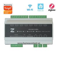 Công Tắc Wifi Zigbee Tuya RS485 Modbus 8 Cổng Lắp Tủ Điện JY08 (Hỗ trợ HomeAssistant) Hass