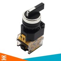 Công Tắc Xoay 3 Vị Trí LA38 22mm 440VAC-10A Loại Giữ, Có Tai Vặn