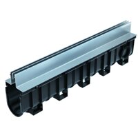 Cống thoát nước lắp ghép. Nắp Inox 304 khe hẹp. Thẩm mỹ - Hiệu suất thoát nước cao- Bền hơn 10 năm - 150x190x1000mm