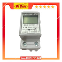 Công tơ điện tử 1 pha 220V có nút RESET độ chính xác cao màn hình hiển thị LCD Kwh