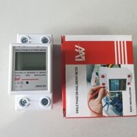 Công tơ điện tử 1 pha 60A 220V Nakasi 80A LW- Đồng hồ đo công suất tiêu thụ điện Kwh loại tốt