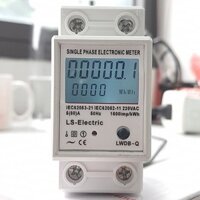 Công tơ điện tử 1 pha 80A 4 thông số siêu chính xác có sơ đồ hướng dẫn đấu nối có RESET
