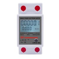 Công tơ điện tử 1 pha 80A LW thiết bị đo công suất, đồng hồ đo điện