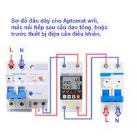 Công tơ điện tử 1 pha, aptomat chống giật, công tơ điện tuya, cầu dao wifi nhiều chức năng