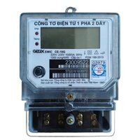 Công tơ điện tử 1 pha , công tơ điện tử GELEX EMIC 10(80)A CE-18G có giấy, đồng hồ điện tử (Bảo hành đổi mới)