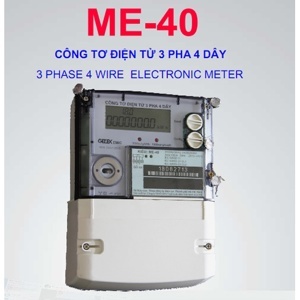 Công tơ điện tử 3 pha 4 dây Gelex Emic ME-40