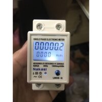 Công tơ điện tử Có RESET , có đèn, hiển thị nhiều thông số - Công tơ điện 1 pha 220V