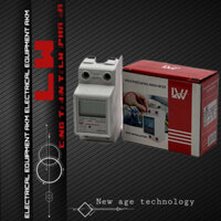 Công tơ điện tử đa năng LW 1 pha 60A/15000w, đồng hồ đo điện tiêu thụ, thiết bị đo công suất điện áp