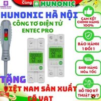 Công Tơ Điện Tử Thông Minh Hunonic Entec 63A Đóng Cắt Đo Điện Năng Tiêu Thụ Xem Trên Điện Thoại