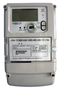 Công tơ điện tử VSE3T-5B Vinasino 3 pha nhiều biểu giá gián tiếp đo 2 chiều