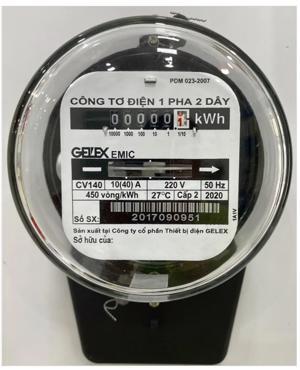 Công tơ Emic 1 Pha CV140 (10/40A)