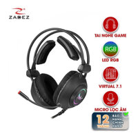 [CỔNG USB] Tai nghe trùm tai Gaming 7.1 Surround Virtual ZADEZ GT-326P, Led RGB, cổng USB chuyên dùng cho PC,Laptop